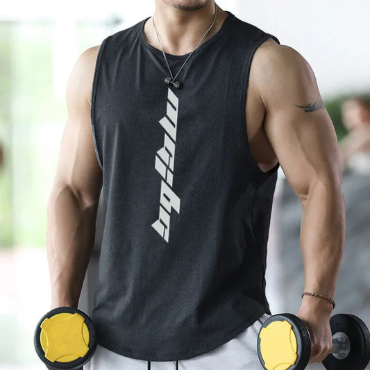 2024 NEW Fitness Sports Tank Tops Men Gyms Workout Sleeveles Shirt