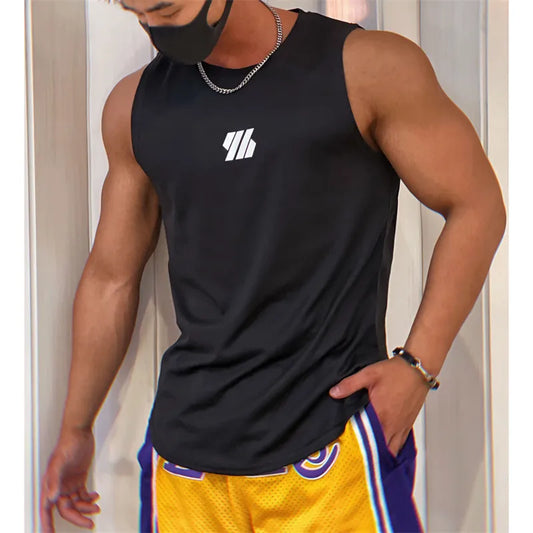 2023 newest Summer Gym Vest High Quality mesh Shirt