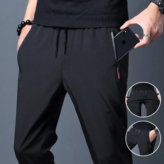 2024 Men's Running Pants Quick-Dry Thin Casual Trousers Sport Pants